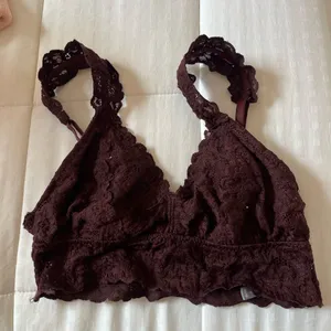 Aerie maroon bralette thumbnail 1