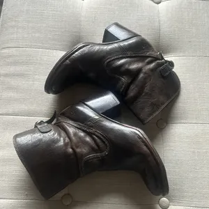 FRYE BOOTS Lucinda Brown Leather‎ Booties Size 8 thumbnail 5
