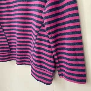 Jcp Pink Blue Striped Long Sleeve Casual Top ~ Cotton Polyester ~ Size XL thumbnail 6