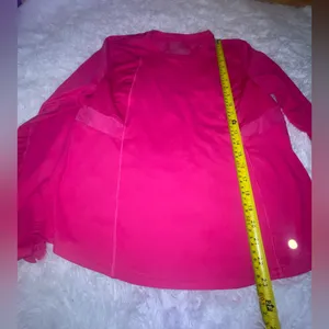 Layer8 hot pink quick dry long sleeve tee with mesh shirt top woman’s large thumbnail 6