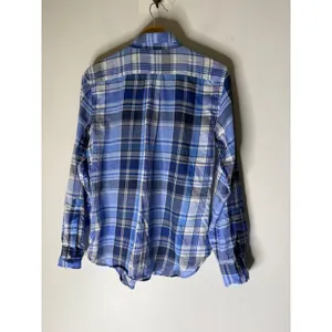 Lauren Ralph Lauren Blue Plaid Cotton Button Down Shirt Womens Medium thumbnail 2