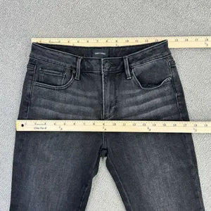 Driftwood Jeans Womens Size 27‎ Black Colette Snake Print Stripe Raw Cuff Crop thumbnail 11