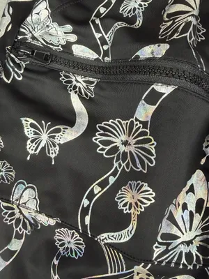 Club Exx Sweet Escape Holographic Joggers XS Reflective Rave Y2K Goth thumbnail 3