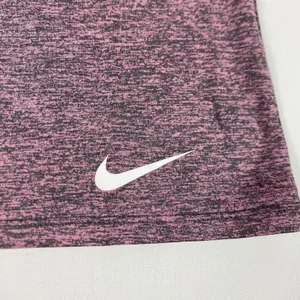 Nike‎ Dri-FIT Shirt Womens Small Pink Purple Heathered Scoop Neck Running Tee thumbnail 2