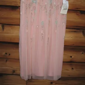 MAC DUGGAL 9134 Womens Embellished High Neck Butterfly Sleeve Midi Dress thumbnail 10