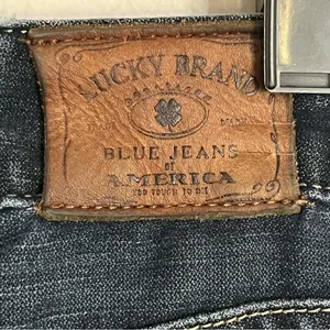 Lucky Brand Lola Boot Women's 2/26 LONG Ankle Dark Wash Blue Denim Bootcut Jeans thumbnail 12