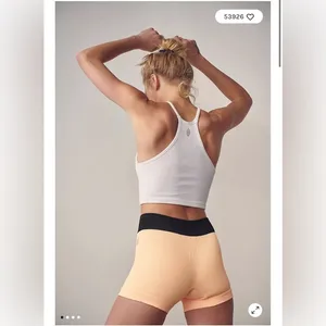 Free People Happiness Runs Crop Tank White XS/S thumbnail 2