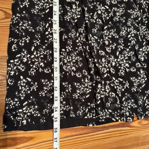 Garnet Hill Dress 10 Black‎ Floral Baby Doll Pockets Drop Waist Long Sleeve EUC thumbnail 9