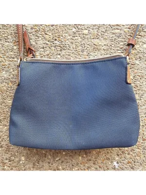 Dooney & Bourke Navy Blue Nylon Crossbody Adjustable Strap Small Minimalist thumbnail 8