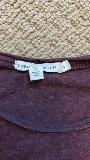Threads 4 Thought maroon tshirt thumbnail 5