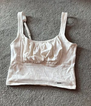 Hollister White holister cropped tank top thumbnail 1