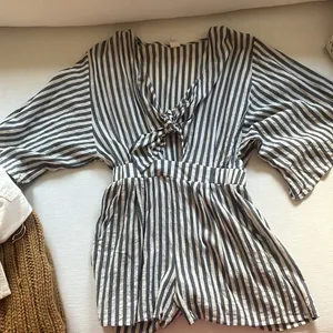 “Flawless” size small striped romper thumbnail 3