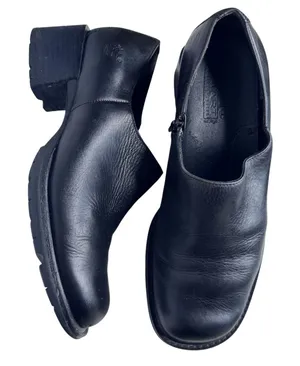 Y2K Timberland Smart Comfort System Black Leather Heeled Shoes Sz 8M thumbnail 1