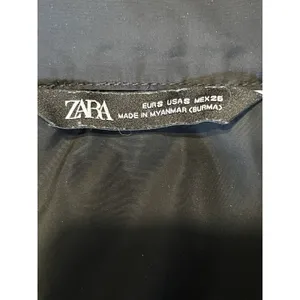 Zara Cropped Jacket Black Small Long Sleeve Fall Winter Windbreaker Gorpcore thumbnail 8