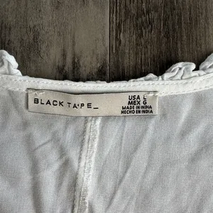 Black Tape 90’s White Eyelet Blouse Size L thumbnail 2
