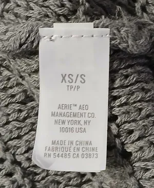 Aerie Oversized Cardigan Women's XS/S Gray Open Front Long Sleeve Sweater Lagen thumbnail 8
