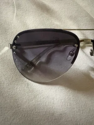 Women’s Diamond Stud Silver Metal Aviator Sunglasses Gradient Gray Lightweight Purple thumbnail 7