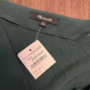 Madewell Long Sleeve Novel Dress Smokey Spruce thumbnail 4