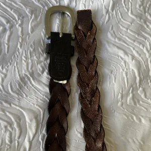 Banana Republic Dark Brown Braided Leather Belt thumbnail 3