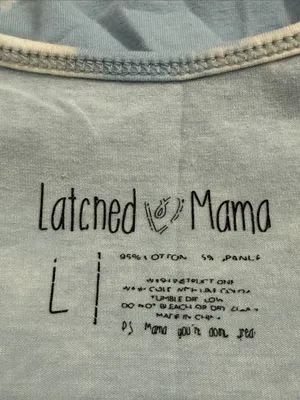 LATCHED MAMA Breastfeeding Tank Top Size Large (Nursing Top) thumbnail 6