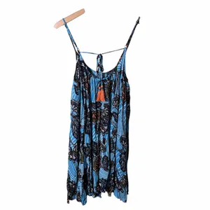 By Anthropologie Deja Blue Floral Dress Size Small thumbnail 6