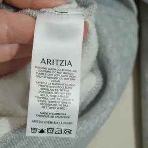 Aritzia Size XS Sweatfleece Cozy Fleece Perfect Fit Sweatshirt Heather Grey thumbnail 5