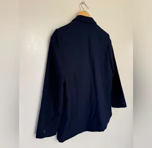 SALE! Navy Vintage Impressions Single-Button Blazer Size 10 EUC thumbnail 4