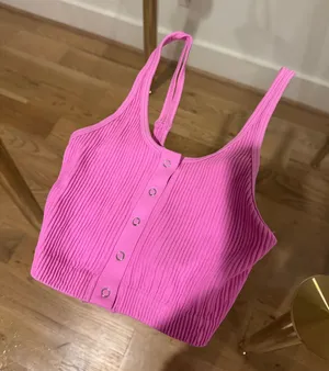 Aerie Pink Tank Ribbed Top thumbnail 1