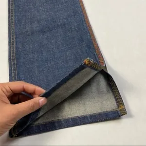Anne‎ Klein Vintage Embroider Trim High Waist Split Hem Straight Jean thumbnail 5