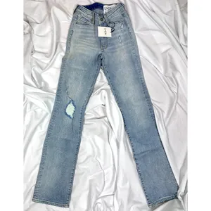 LNDN Landon Denim High Rise Straight Leg Distressed Jeans 36" Waist thumbnail 14