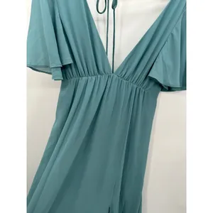 Show Me Your Mumu‎ Womens Blue Maxi Gown Size M Wedding Bridesmaid Event Flutter thumbnail 6