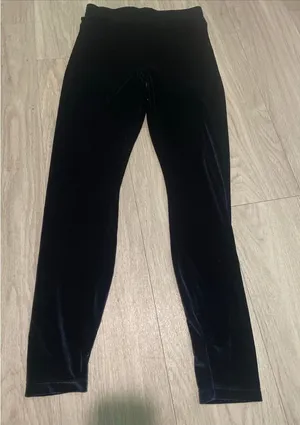 Fabletics Navy Velvet Leggings thumbnail 1