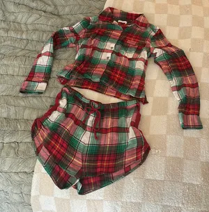 Target Red/Green/White Plaid PJ Set thumbnail 1
