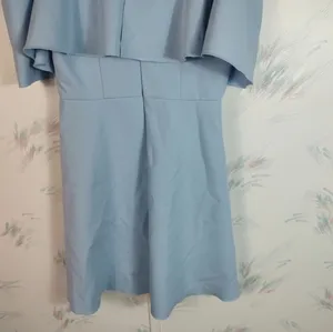 Zara Woman Blue Short Sleeve mini Dress thumbnail 12