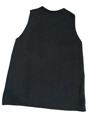 CoMMENSE Halter Cross-Over Collar Tank Top COLOR - Black, Size Small NWT thumbnail 3
