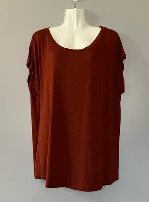 Maurices 24/7 Fairhaven Tee in Cabo Brown Sz XXL thumbnail 1