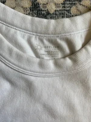 Aerie offline white ribbed workout top thumbnail 2