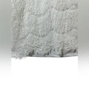 Lulus White Floral Lace Short Sleeve Mini Shift Dress‎ Size Small Bridal thumbnail 7