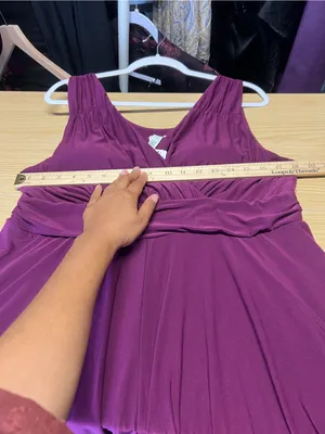 NWT Soma Draped Waist Henna Plum Soft Dress XL thumbnail 13