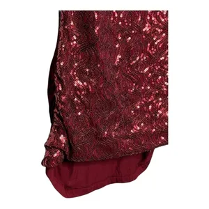 The Limited Sequin Tank Top Women XS Burgundy Sparkle Sleeveless‎ Party Glam thumbnail 9