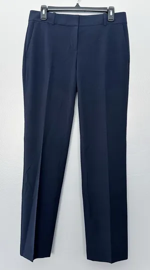 Ann Taylor Navy Straight Leg Dress Pants Women’s Size 4 Stretch Career Office thumbnail 1