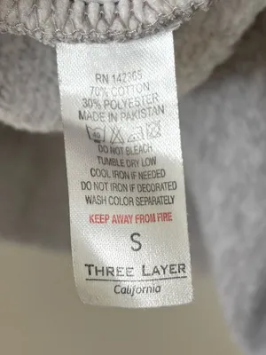Brandy Melville Gray Rad Cropped Crew Neck Sweatshirt Y2K Streetwear Casual thumbnail 8