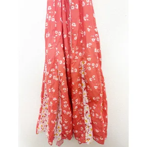 Anthropologie Maeve Halter Open-Back Godet Midi Shirt Dress Mixed Floral Boho thumbnail 11