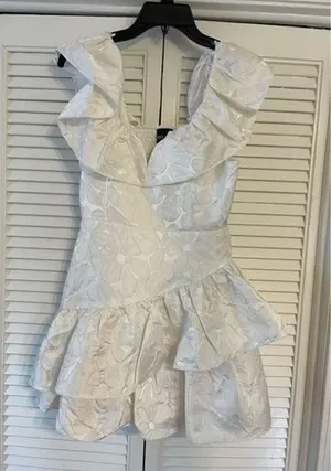 White mini dress thumbnail 1