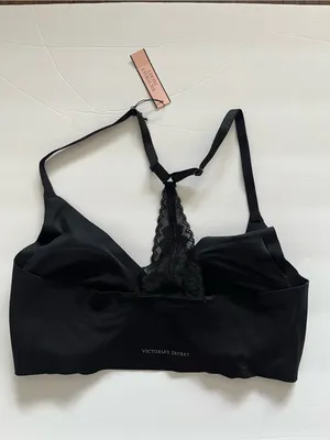 Victorias Secret Lace Racerback Bra Bralette Black Size XS NEW NWT thumbnail 2