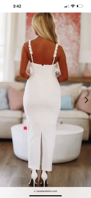 HazelandOlive Cloud Nine Maxi Dress White thumbnail 2