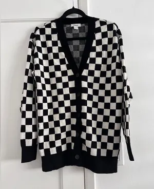 ONLY Checkered in black +white,size small thumbnail 1