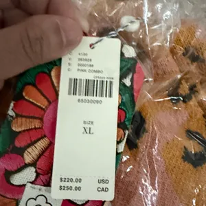Farm Rio Anthropologie Animal Palm pink combo NWT thumbnail 4