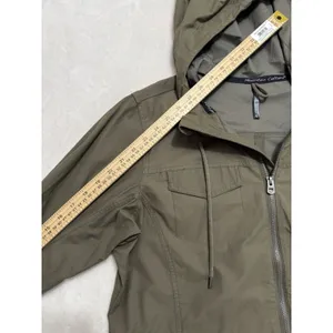 KUHL Women's Stryka Trench Coat Jacket Hooded Zip Green Sz Medium thumbnail 10