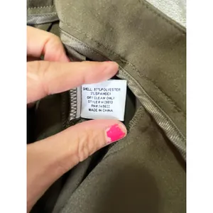 Walter Baker Olive Wide Leg Trousers High Rise‎ Utility Chic Quiet Luxury 6 thumbnail 7